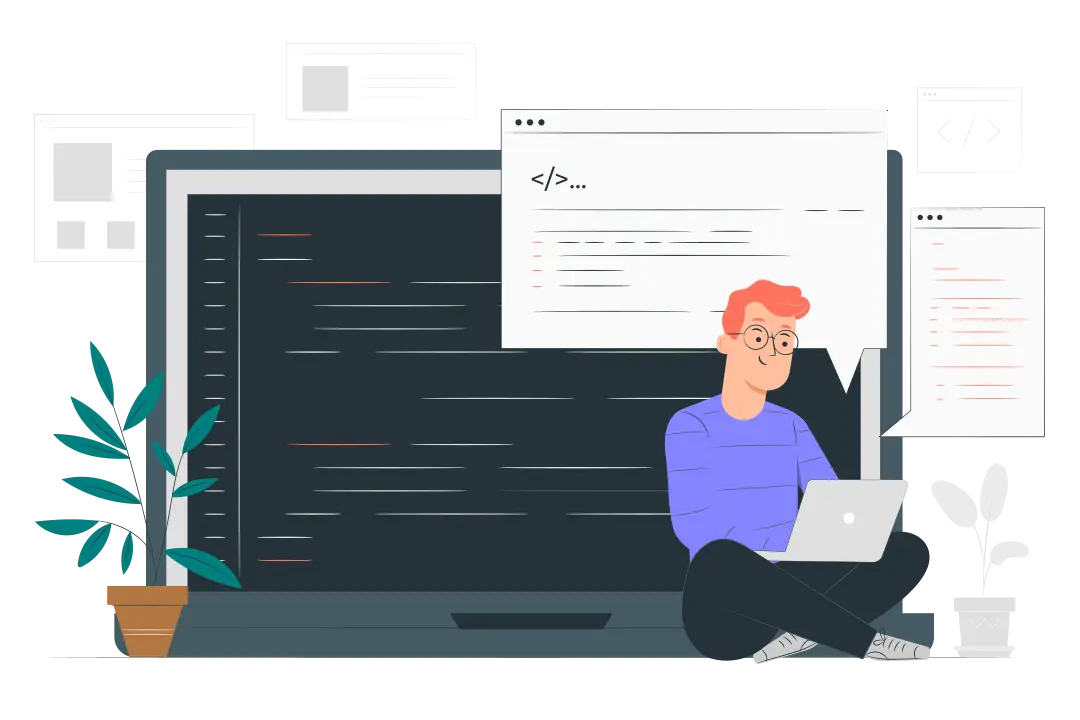 Person at computer